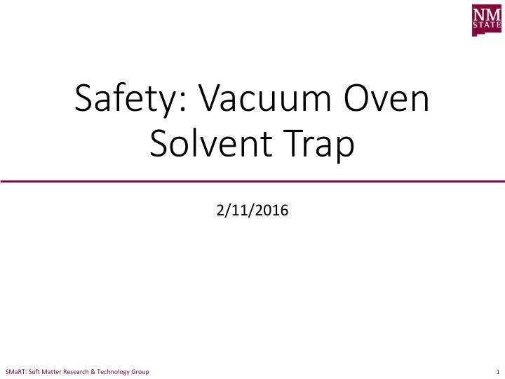 Safety Precautions for Using a Vacuum Oven in a Research Lab