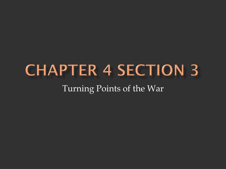 Turning Points of the American Revolutionary War