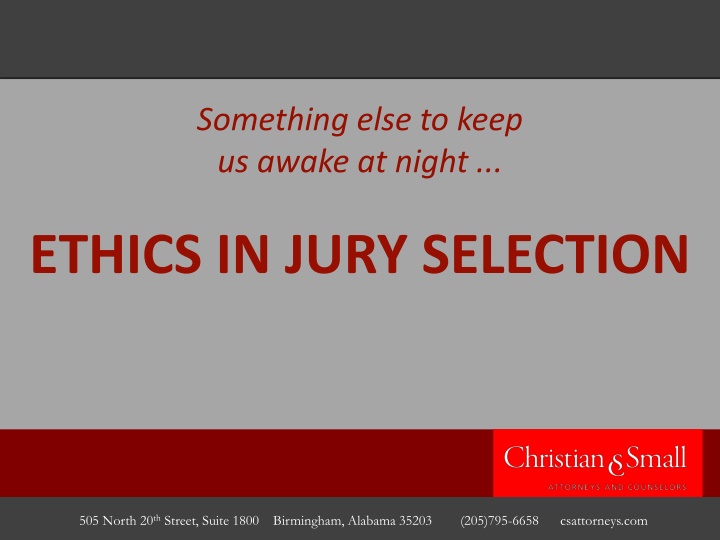 Ethics in Jury Selection: Unraveling the Complexities