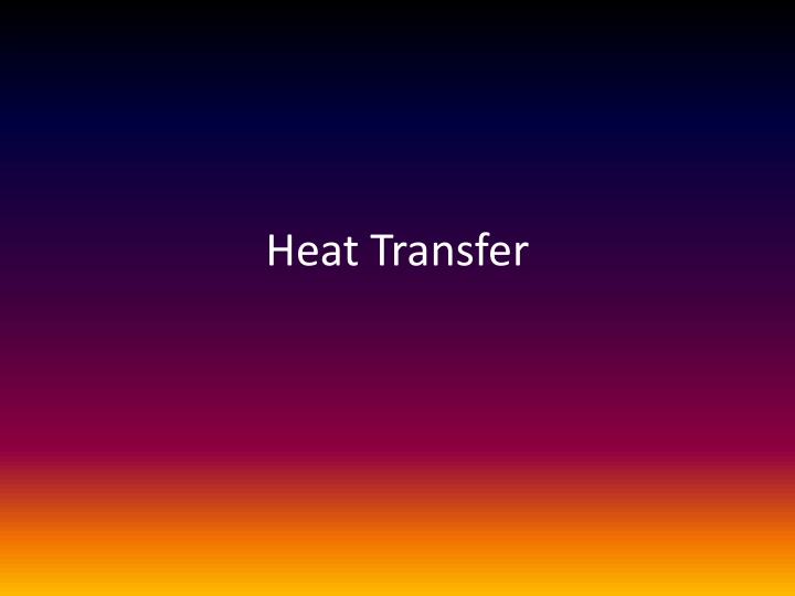 Heat Transfer in Materials