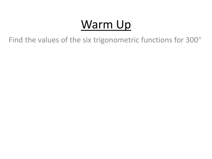 Trigonometric Functions and Calculator Applications
