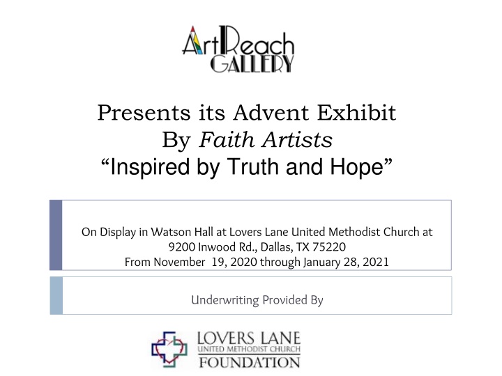 Faith Artists' Advent Exhibit: Inspiring Truth and Hope
