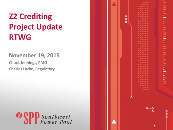 Z2 Crediting Project Update RTWG Summary