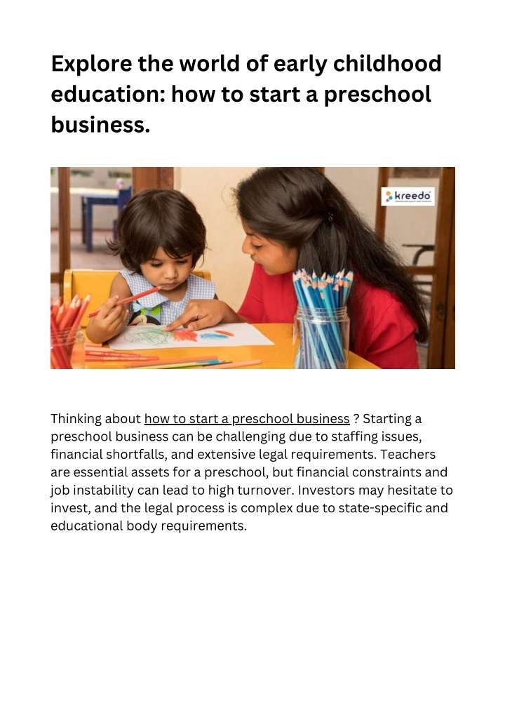 explore the world of early childhood education n.w