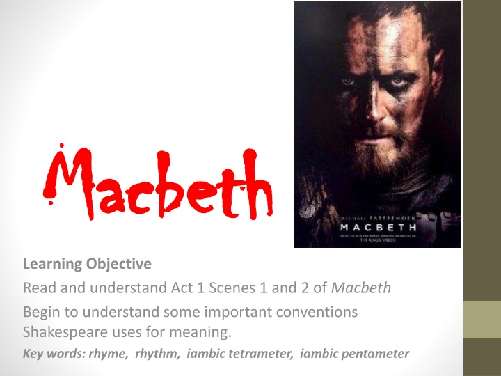 Shakespeare's Conventions in Macbeth Act 1 Scenes 1 and 2