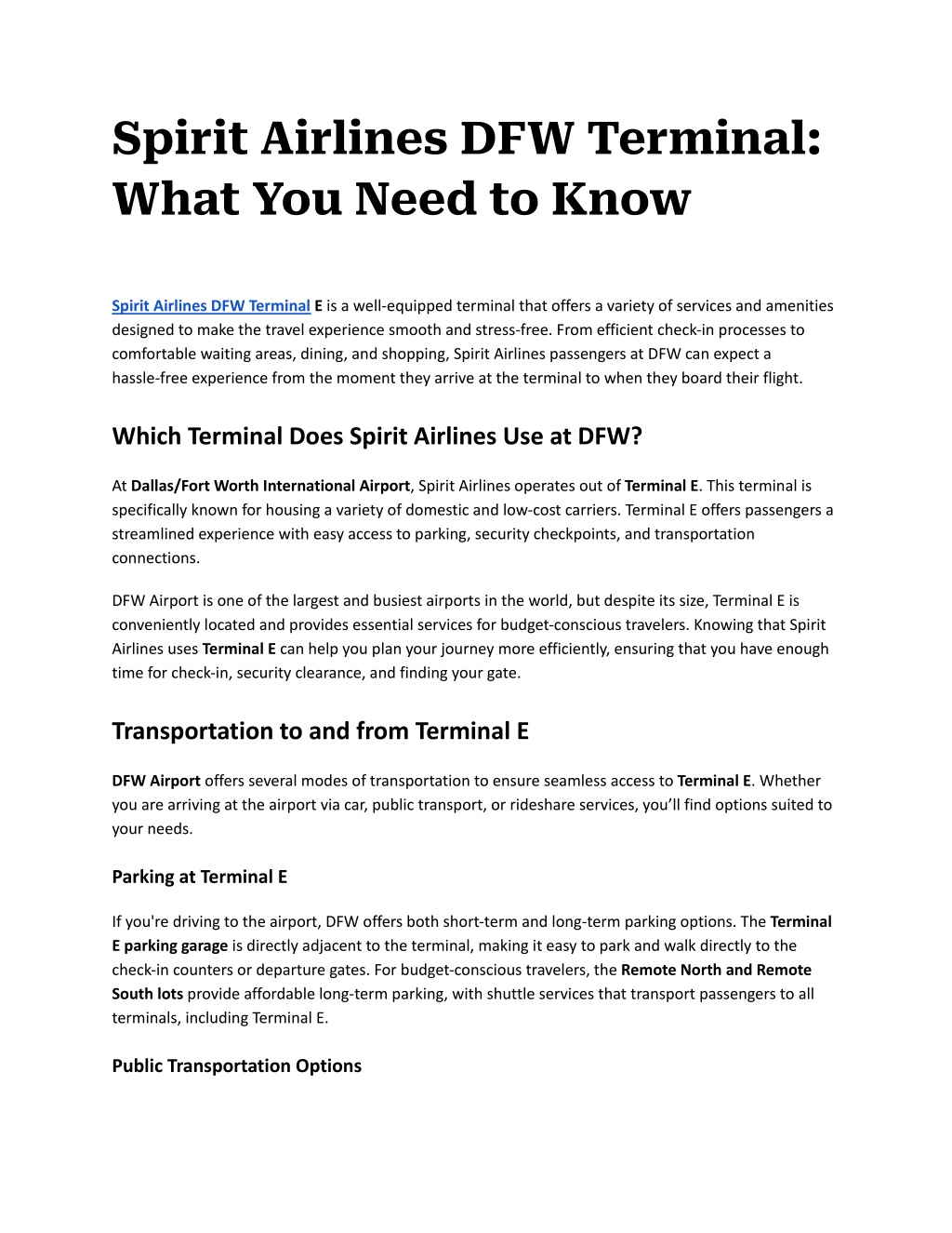 spirit airlines dfw terminal what you need to know l.w