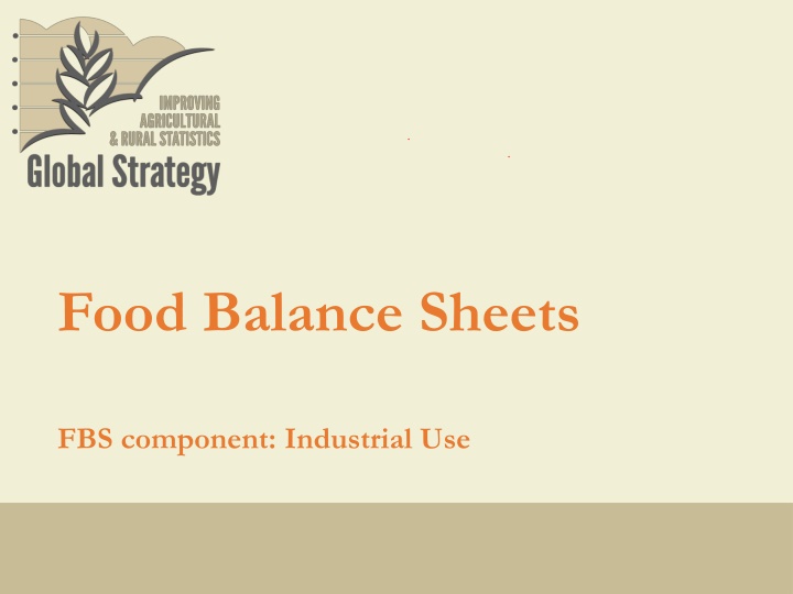 Industrial Use of Agricultural Products