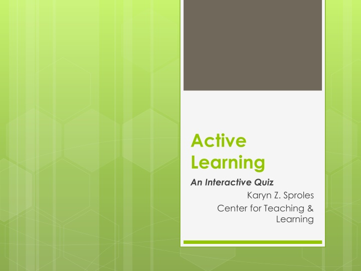 Active Learning: Myths and Realities in Education