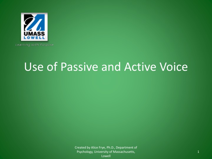 Active and Passive Voice in Writing