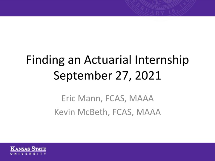 Actuarial Internship Exploration Tips & Strategies