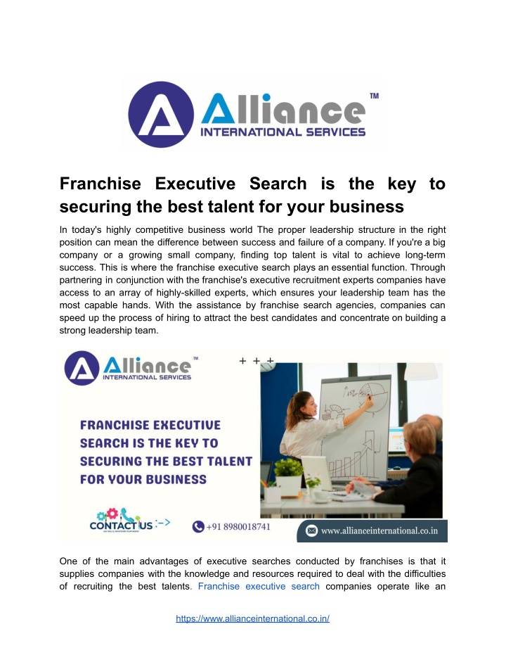 franchise executive search is the key to securing n.w