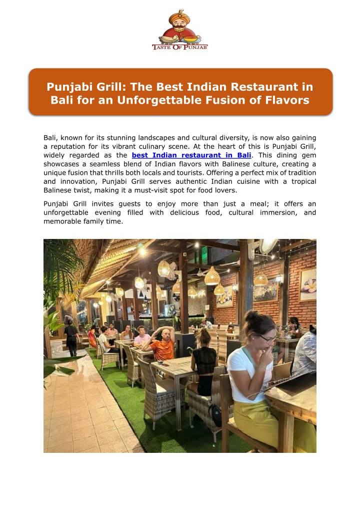punjabi grill the best indian restaurant in bali n.w