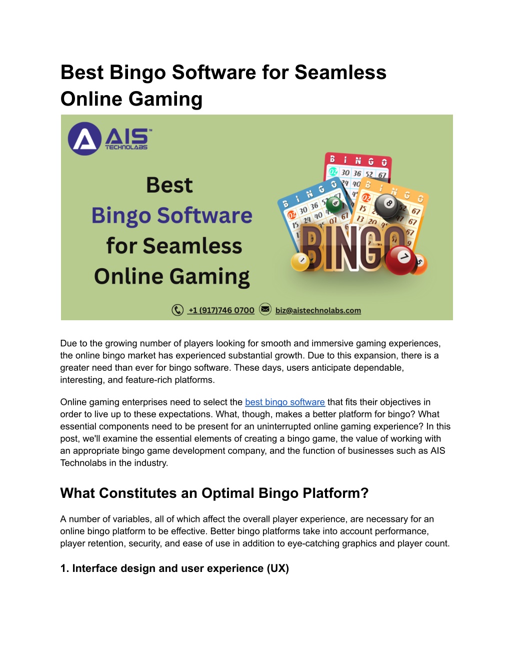 best bingo software for seamless online gaming l.w