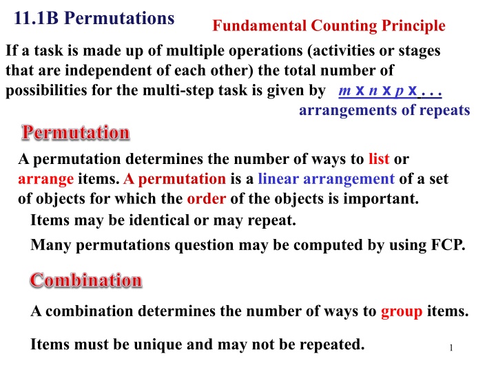 Permutations in Mathematics