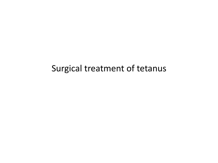 Tetanus: Causes, Symptoms, and Treatment