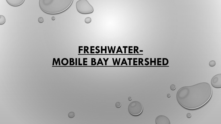 Freshwater Mobile Bay Watershed