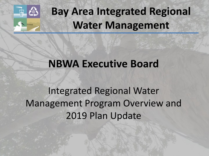 Bay Area Integrated Regional Water Management Program Overview