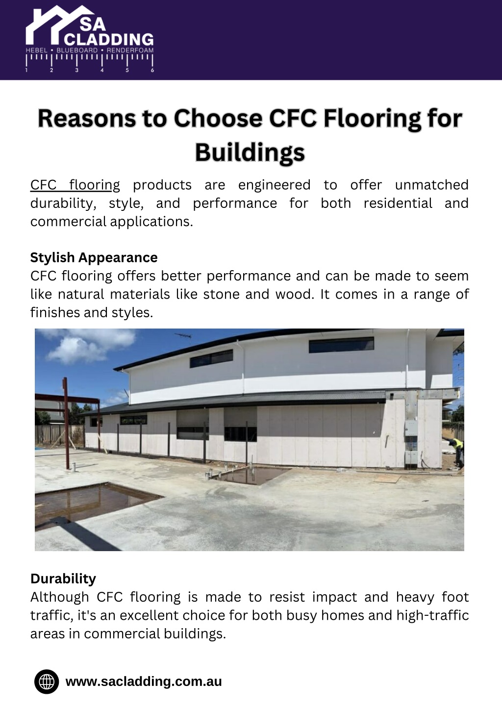 reasons to choose cfc flooring for buildings l.w