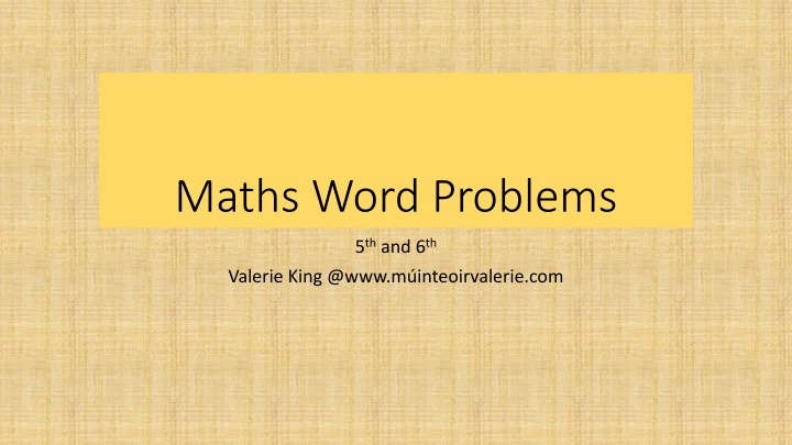 Challenging Math Word Problems for Elementary Students