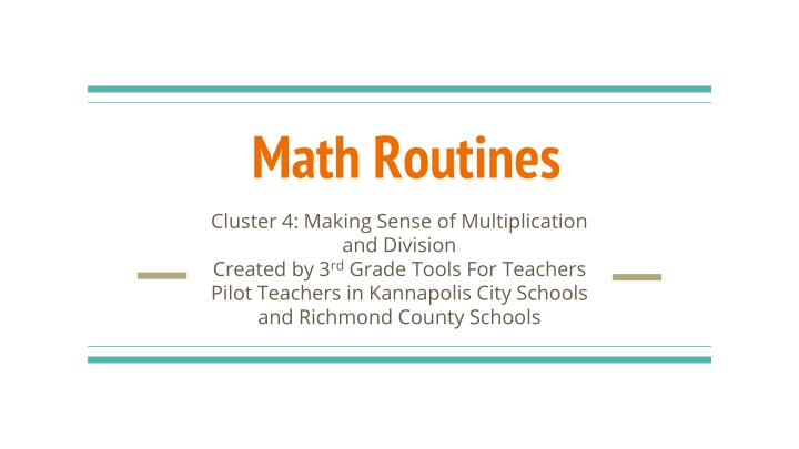 Multiplication and Division Strategies for 3rd Grade Math