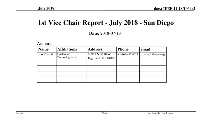 IEEE 802 July 2018 Plenary Report Highlights