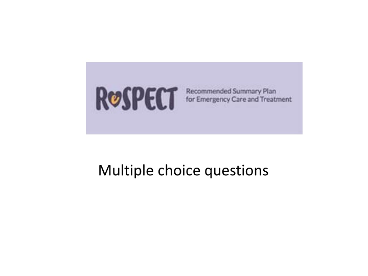 Interactive Learning with ReSPECT Multiple Choice Questions