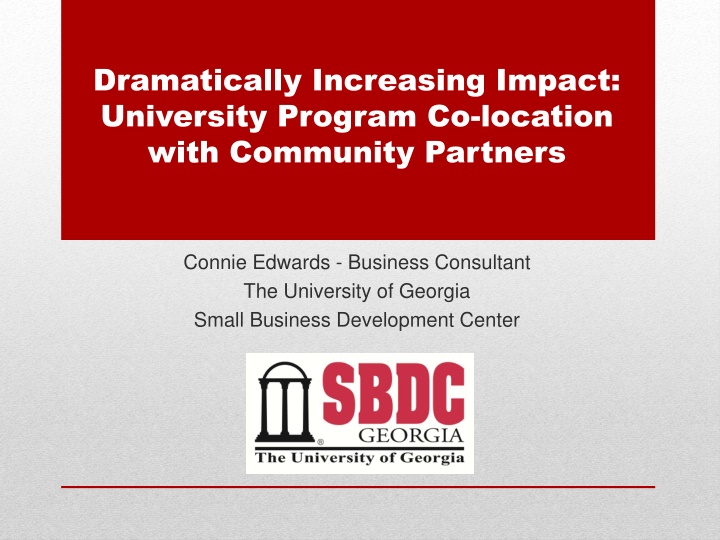 Enhancing Small Business Support Through Strategic University-Community Partnerships