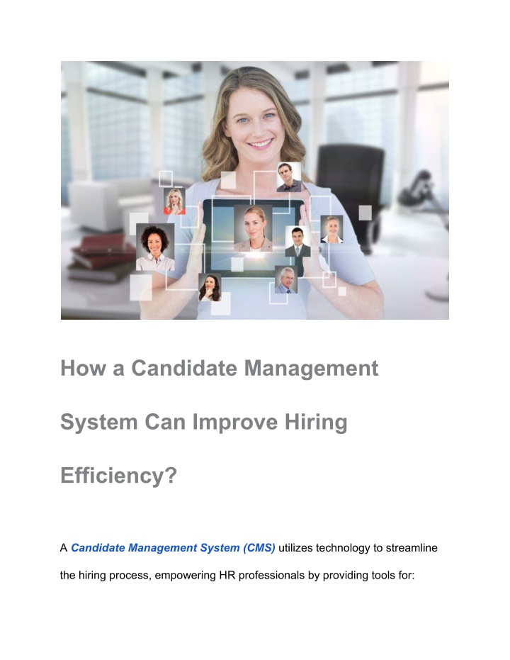 how a candidate management n.w