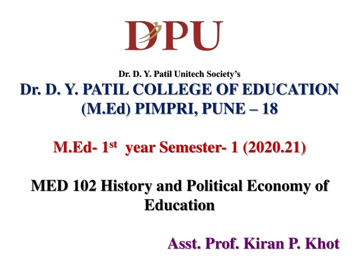 Hunter Commission of 1882 and Educational Reforms in India