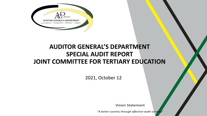 Audit Report on Joint Committee for Tertiary Education Operations