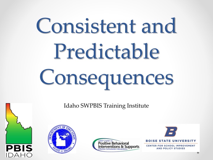 Implementing Consistent and Predictable Consequences in Behavior Management