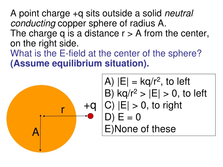 Electric Fields and Charges in Different Scenarios