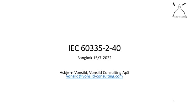 Asbjørn Vonsild Consulting: Expert in Refrigeration Standards and Flammable Refrigerants