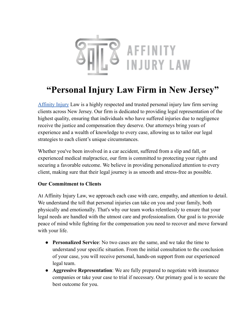 personal injury law firm in new jersey l.w