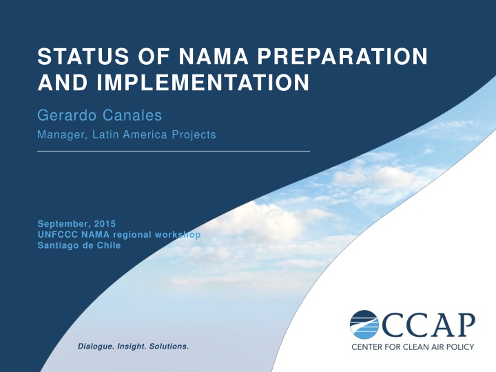 Overview of NAMA Implementation and Progress Across Regions