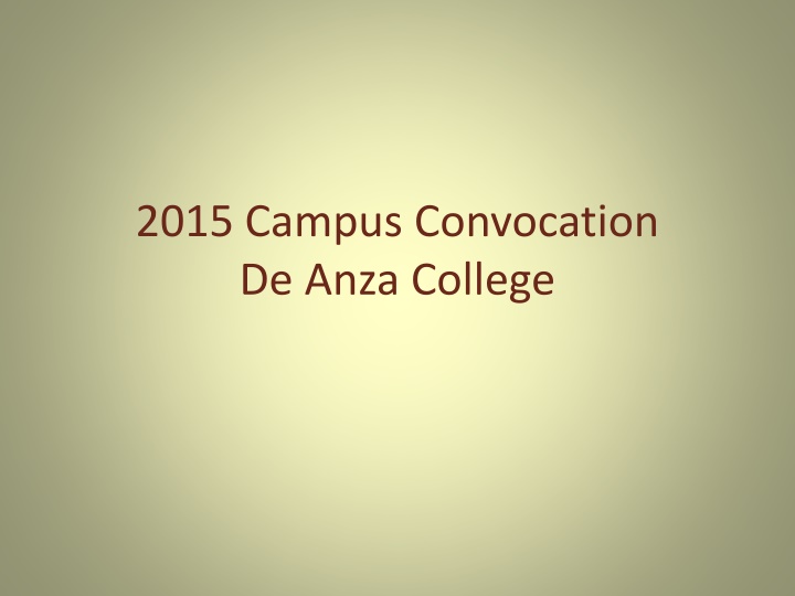 ICC Assessment for Physical/Mental Wellness at De Anza College
