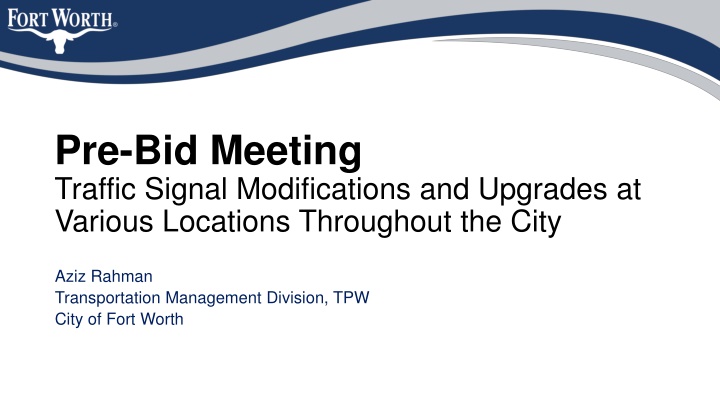 Traffic Signal Modifications and Upgrades Project Overview