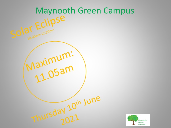 Capturing Solar Eclipse Moments at Maynooth Green Campus