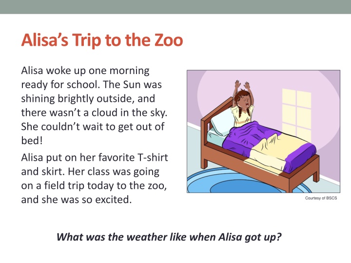 Alisa's Zoo Field Trip Weather Adventure
