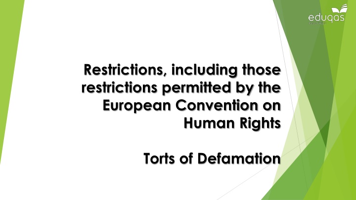 Defamation Law and Its Implications