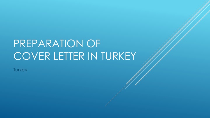 Effective Cover Letter Preparation Tips in Turkey