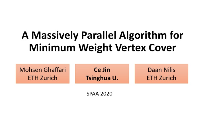 Massively Parallel Algorithm for Minimum Weight Vertex Cover