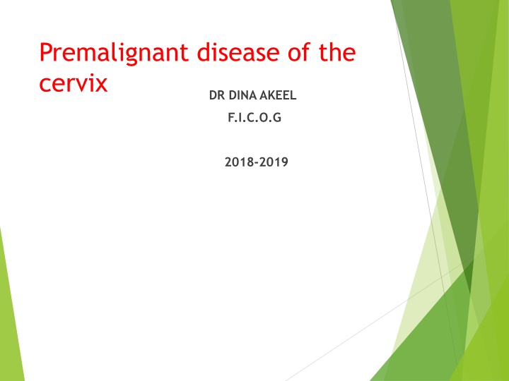 Premalignant Disease of the Cervix