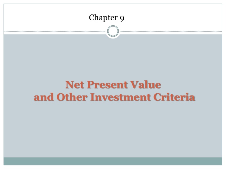 Capital Budgeting: Evaluating Investment Criteria