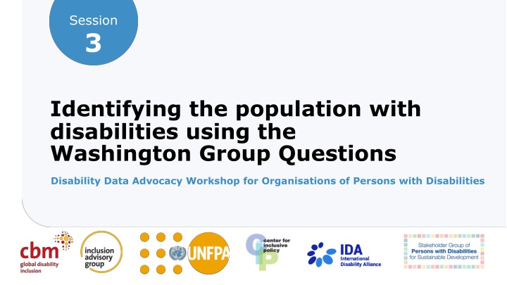 Identifying Populations with Disabilities Using Washington Group Questions