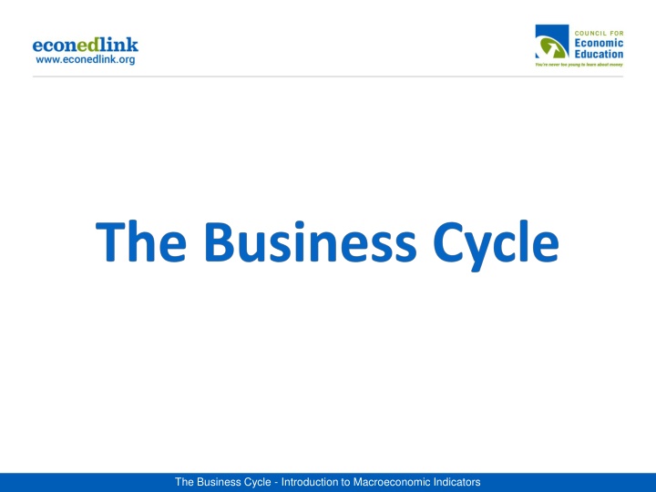 The Business Cycle in Macroeconomics
