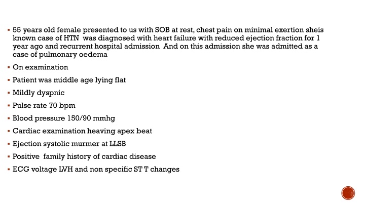 Hypertrophic Cardiomyopathy (HCM) in a Middle-Aged Female with Heart Failure