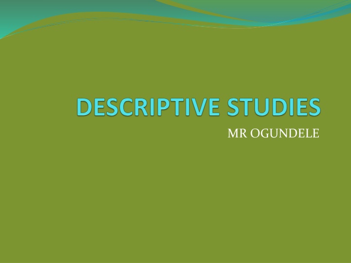 Descriptive Epidemiology in Public Health