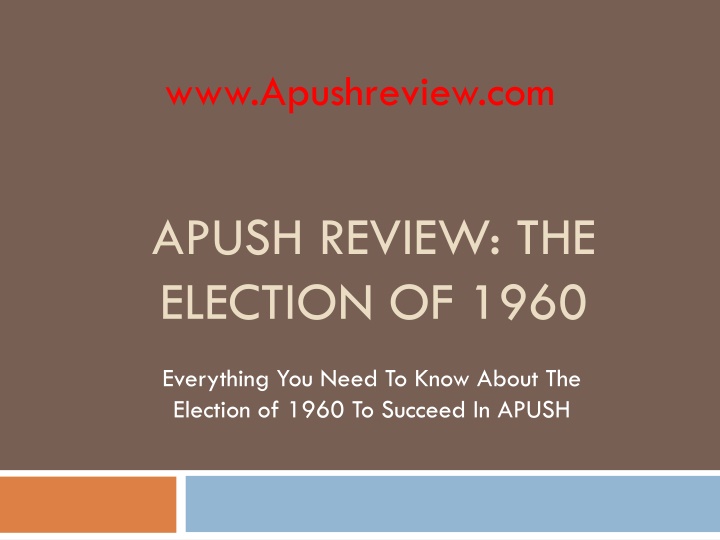The Election of 1960: Key Points and Impact