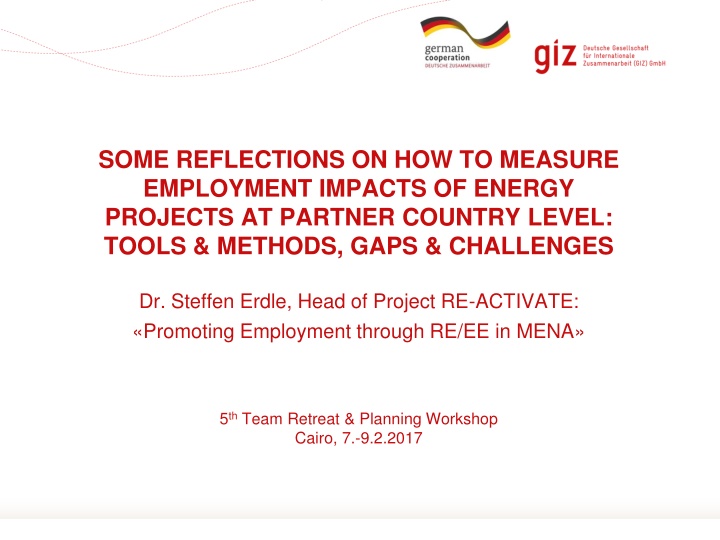 Employment Impact Measurement in Energy Projects